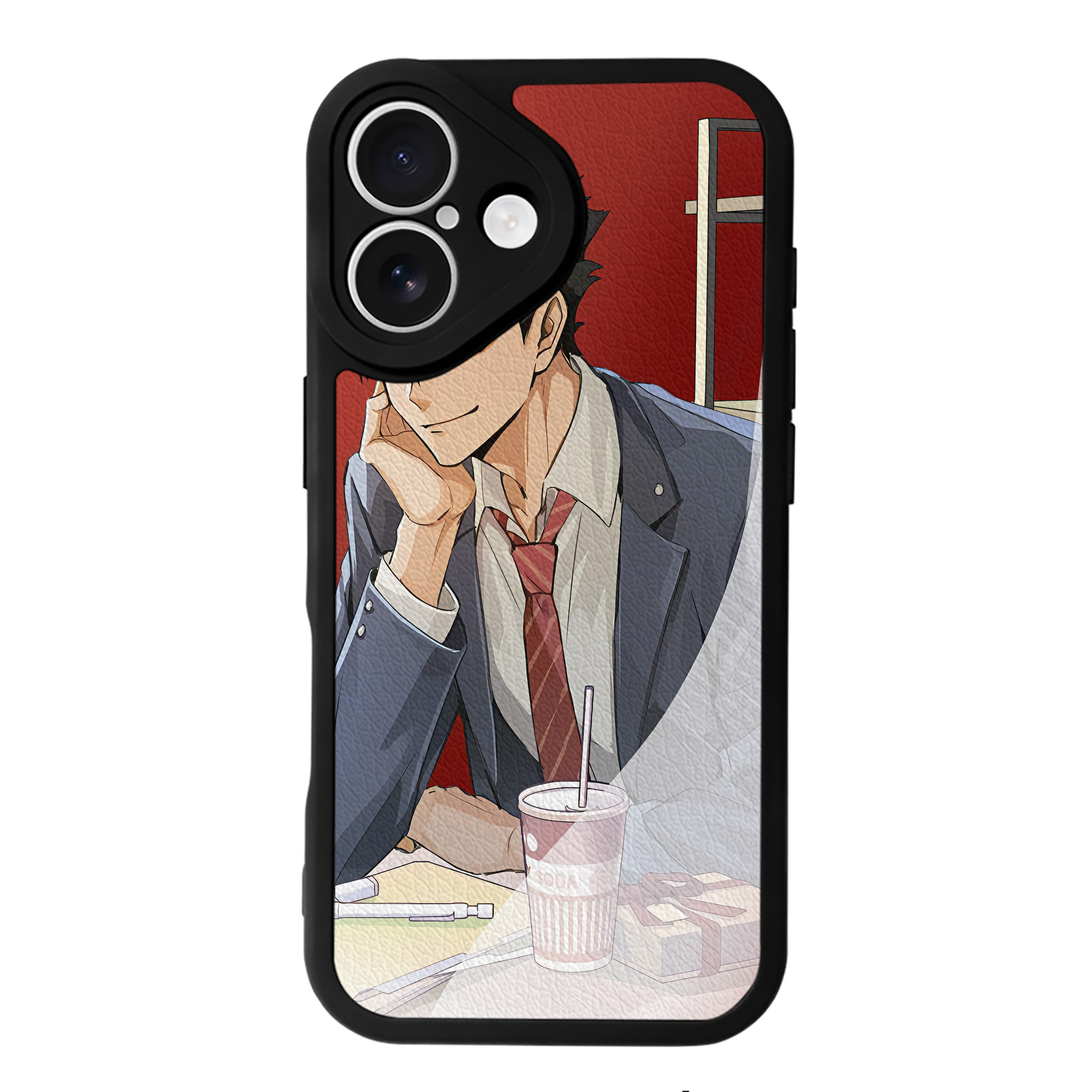 （画像用） ハイキュー!! Haikyu!! 【iPhone 16シリーズ対応】シリコンスマホケース（レザー調） 材質：シリコン